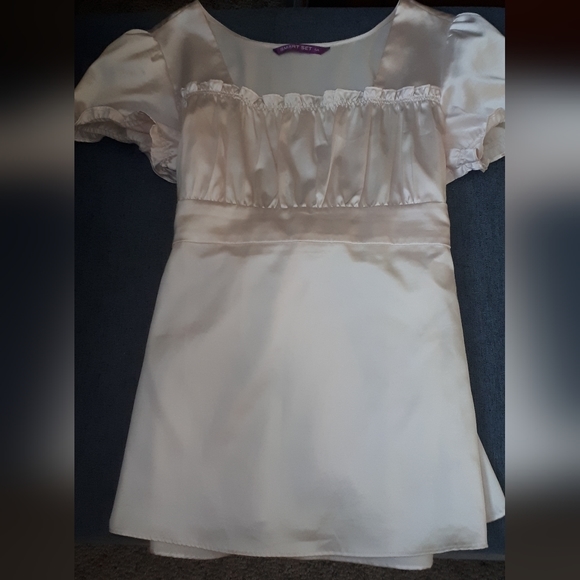 Smart Set Cream Coloured Short Sleeve Blouse - Picture 3 of 9